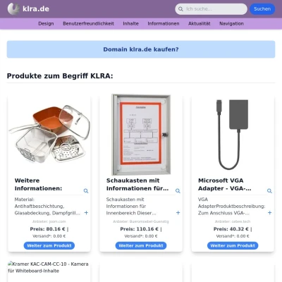 Screenshot klra.de