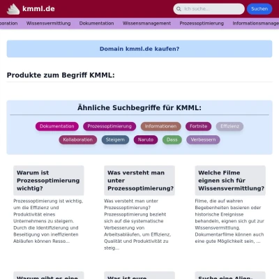 Screenshot kmml.de