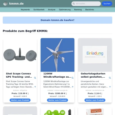 Screenshot kmmn.de