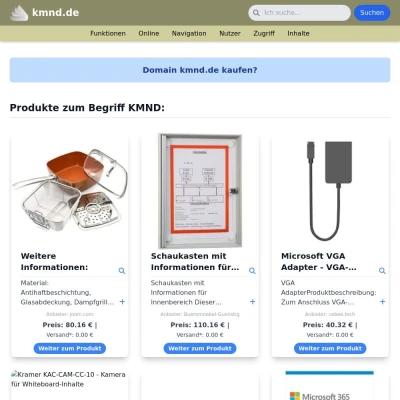 Screenshot kmnd.de