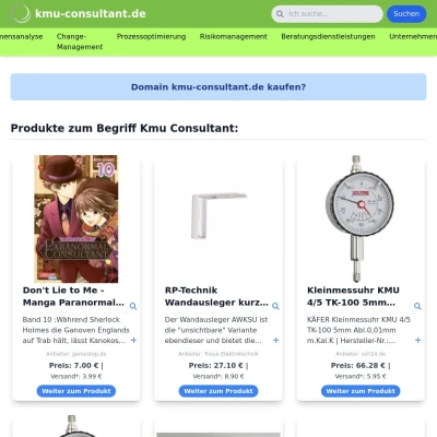 Screenshot kmu-consultant.de