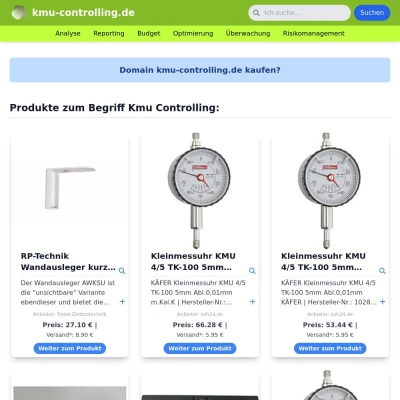 Screenshot kmu-controlling.de
