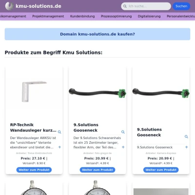 Screenshot kmu-solutions.de