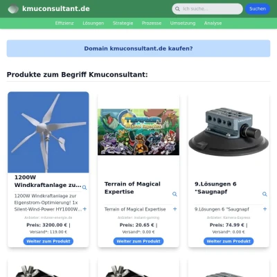 Screenshot kmuconsultant.de