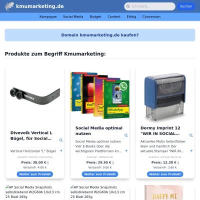 Screenshot kmumarketing.de