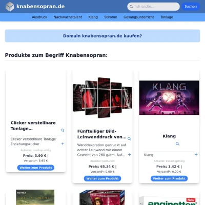 Screenshot knabensopran.de