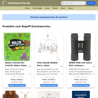 Screenshot knackaersche.de