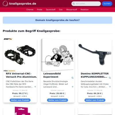 Screenshot knallgasprobe.de