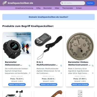 Screenshot knallquecksilber.de