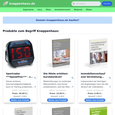 Screenshot knappenhaus.de