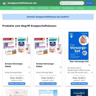 Screenshot knappschaftskasse.de