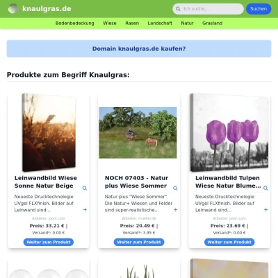 Screenshot knaulgras.de