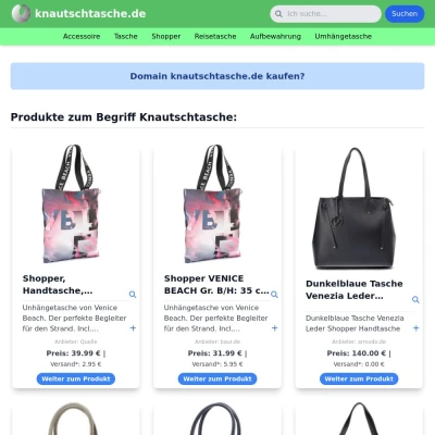 Screenshot knautschtasche.de