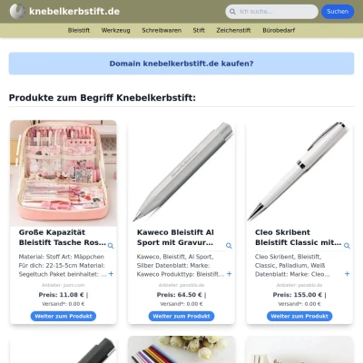 Screenshot knebelkerbstift.de