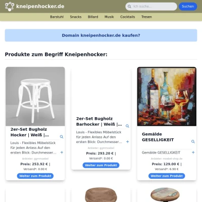 Screenshot kneipenhocker.de