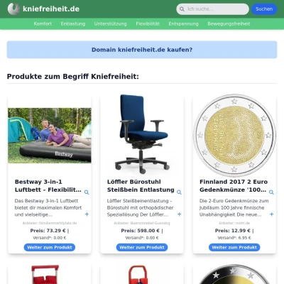 Screenshot kniefreiheit.de