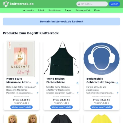 Screenshot knitterrock.de