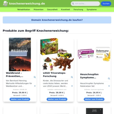 Screenshot knochenerweichung.de