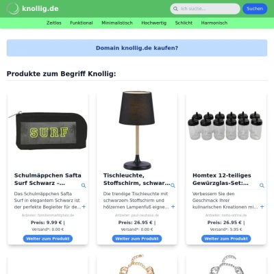 Screenshot knollig.de