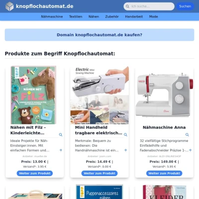 Screenshot knopflochautomat.de