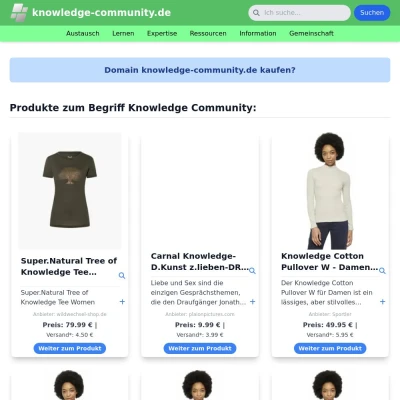 Screenshot knowledge-community.de