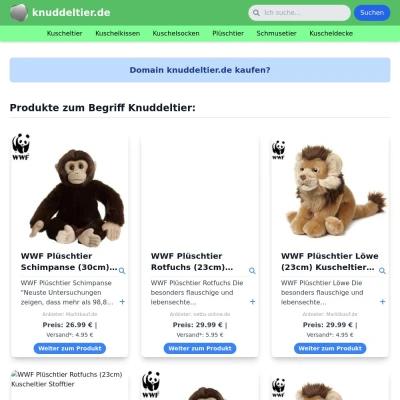 Screenshot knuddeltier.de