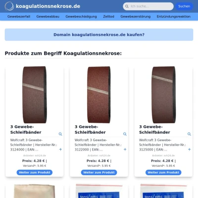 Screenshot koagulationsnekrose.de