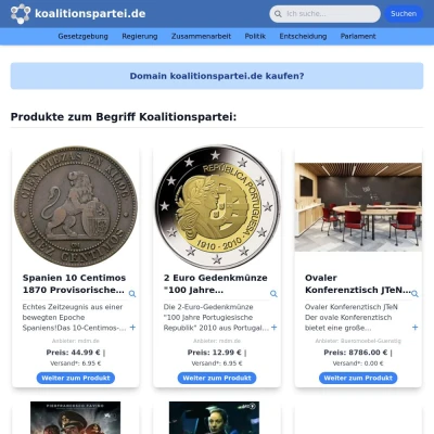 Screenshot koalitionspartei.de