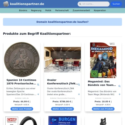 Screenshot koalitionspartner.de