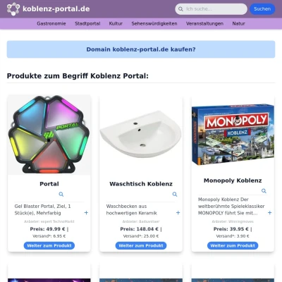 Screenshot koblenz-portal.de