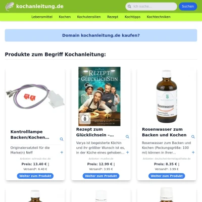 Screenshot kochanleitung.de