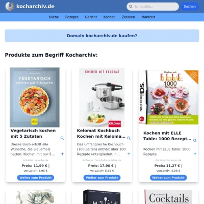 Screenshot kocharchiv.de