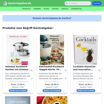 Screenshot kochratgeber.de