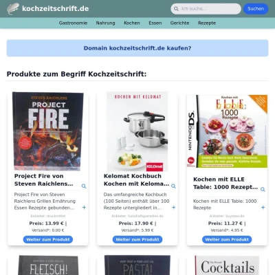 Screenshot kochzeitschrift.de