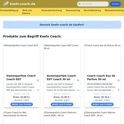 Screenshot koeln-coach.de