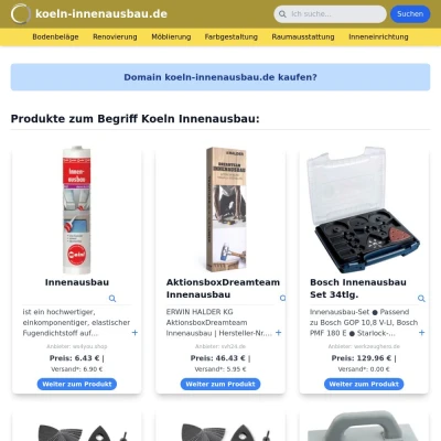 Screenshot koeln-innenausbau.de