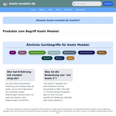 Screenshot koeln-moebel.de