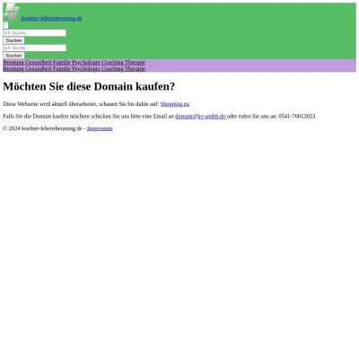 Screenshot koelner-lebensberatung.de