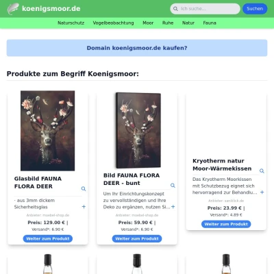 Screenshot koenigsmoor.de