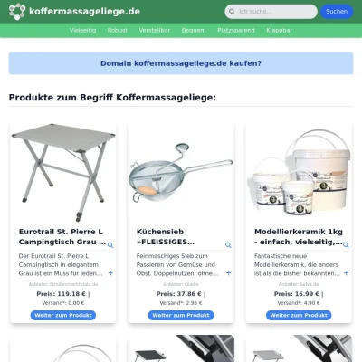 Screenshot koffermassageliege.de