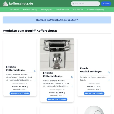 Screenshot kofferschutz.de
