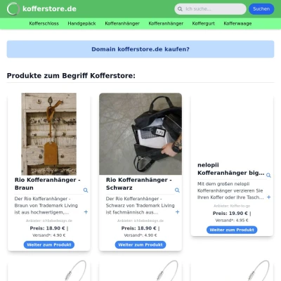 Screenshot kofferstore.de