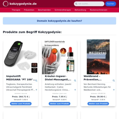 Screenshot kokzygodynie.de