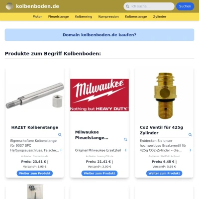 Screenshot kolbenboden.de