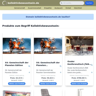 Screenshot kollektivbewusstsein.de