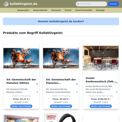 Screenshot kollektivgeist.de