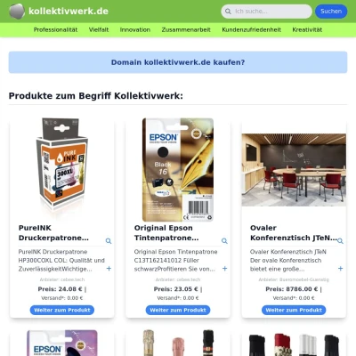 Screenshot kollektivwerk.de