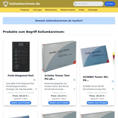 Screenshot kollumkarzinom.de