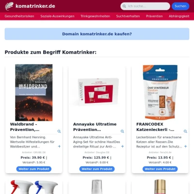 Screenshot komatrinker.de