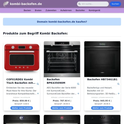 Screenshot kombi-backofen.de